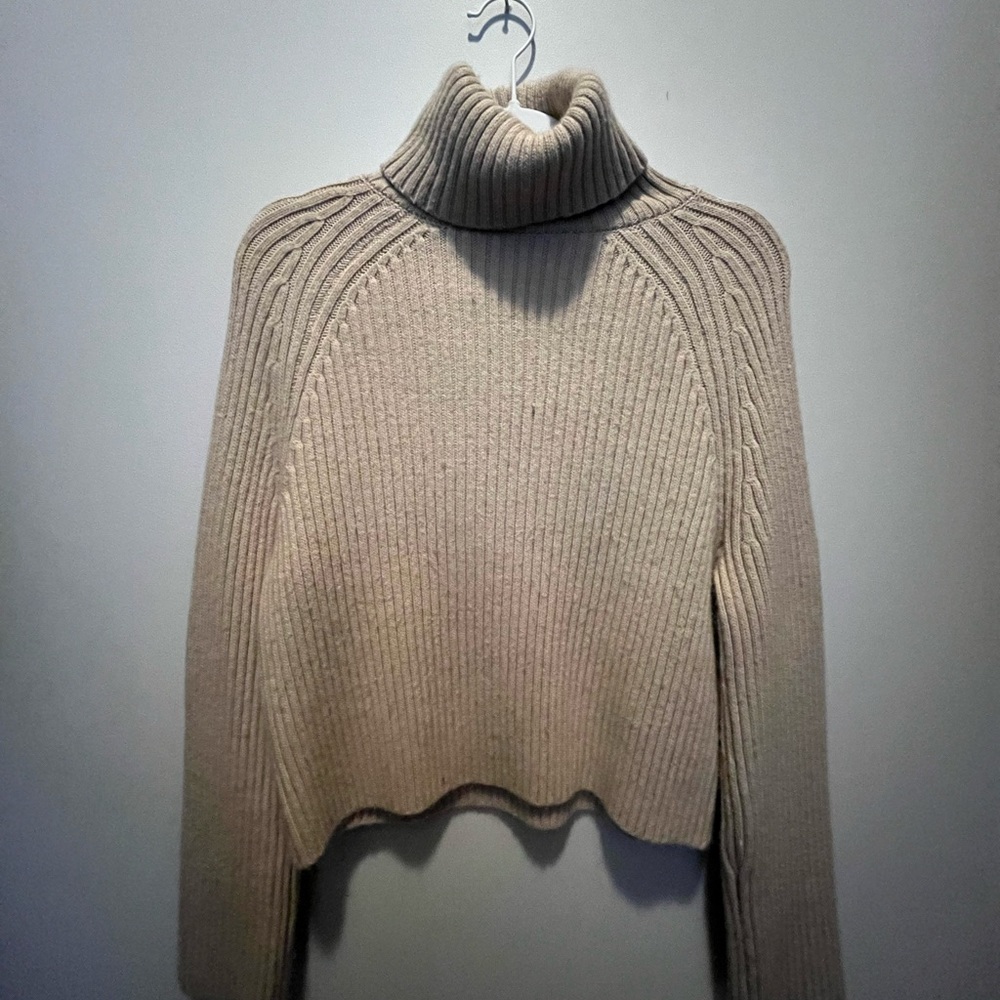 H&M Tan Turtleneck Sweater